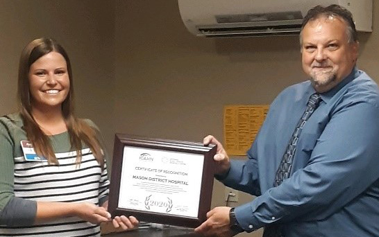 Mason District Hospital Receives CAH Recognition Award