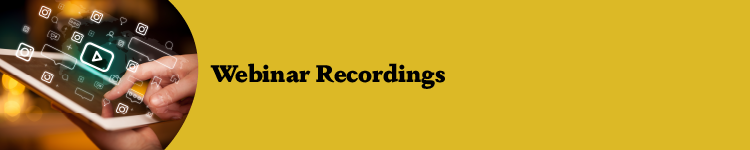 Webinar Recordings