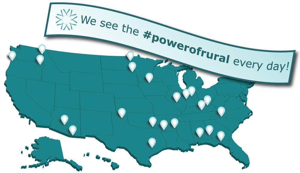 Map of recent hospital and network spotlights.