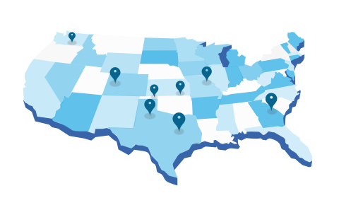 RHSP Selected Hospitals Map
