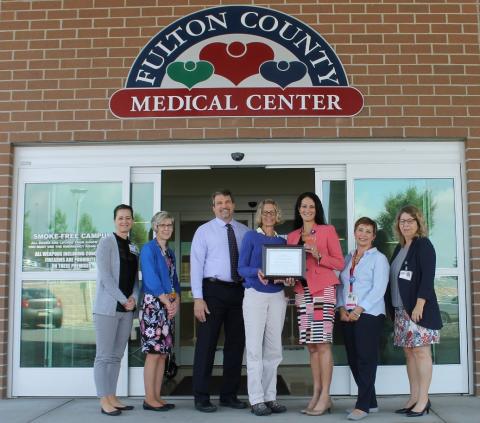 Nicole Earley, SCM Trainer; Kim Slee, COO; Mike Makosky, CEO; Elizabeth Gotwals, Fulton Behavioral Health; Lanette Johnston, MS, BSN, RN, CHC, Pennsylvania Office of Rural Health; Becky Greenawalt, SCM Trainer; Deborah Shughart, CFO.