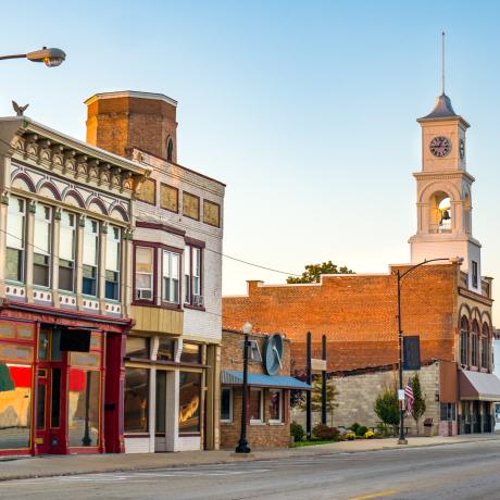 A small rural town.