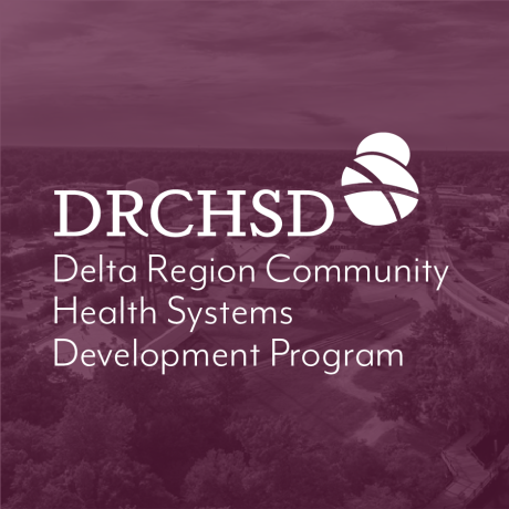 The DRCHSD Logo over a rural landscape background.