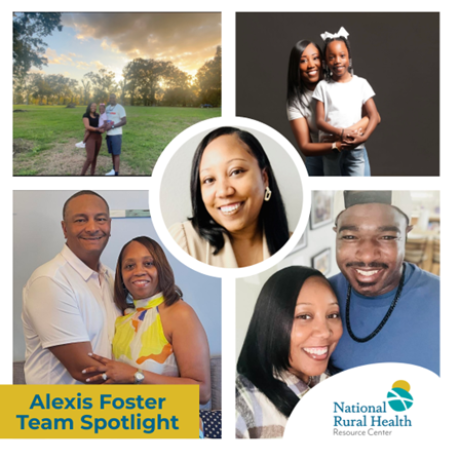 Collage of images of Alexis Foster