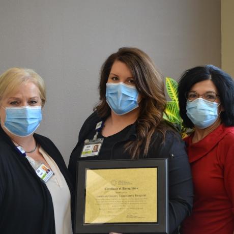 This picture is of Harrison County Community Hospital staff.