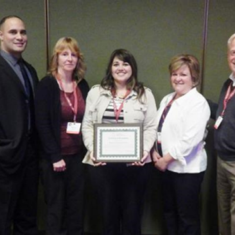 McKenzie Health System executives receive CAH Recognition certificate from Michigan Flex Program staff
