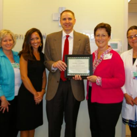 PMH executives accept CAH Recognition Certificate from North Carolina Flex Program officers