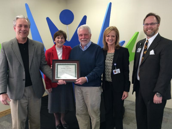 Sanpete Valley Hospital executives receive CAH Recognition Award from Utah Flex Program officer